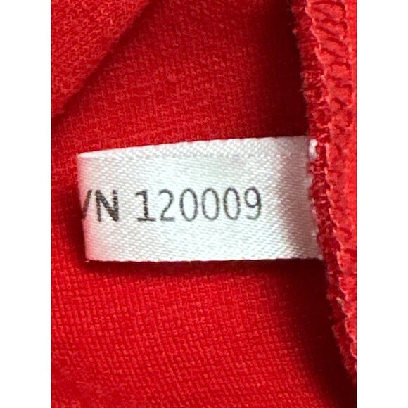 7th Avenue Design Studio Medium Red Pants Bold Chic Trousers Wide Leg Retro Chic - Picture 10 of 10